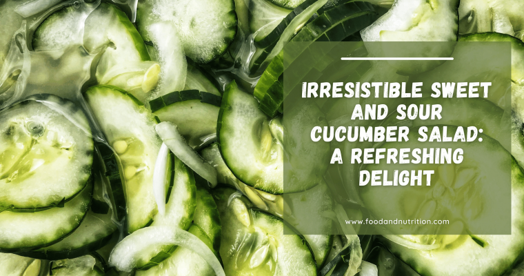 Irresistible Sweet and Sour Cucumber Salad: A Refreshing Delight