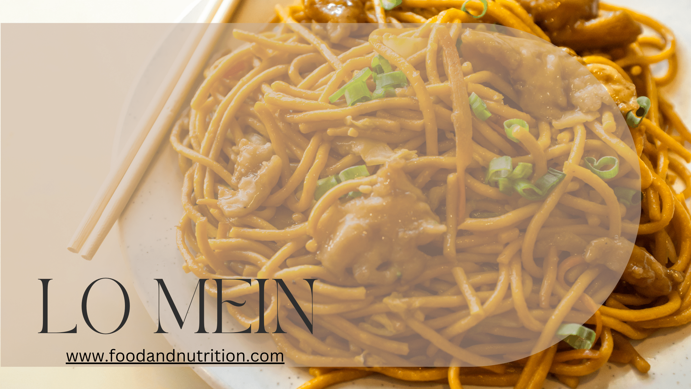 Tasty Chicken or Shrimp Lo Mein: A Dish with a Global Flair
